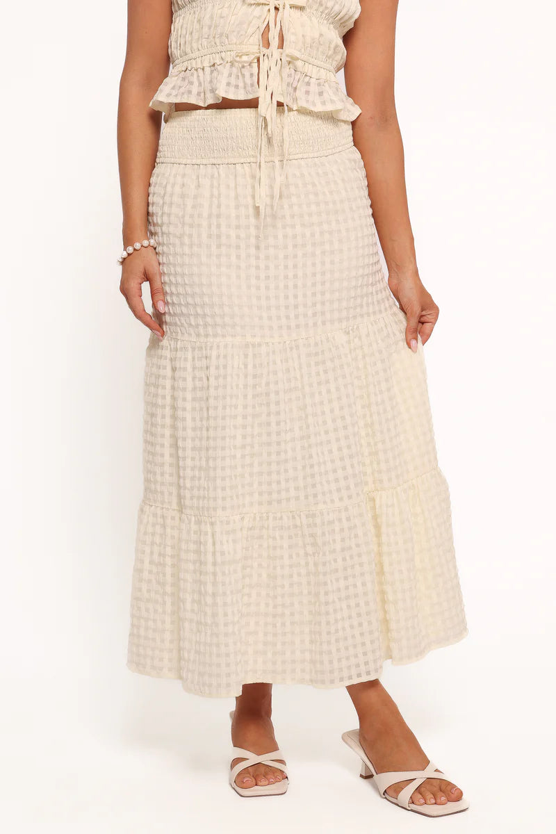 Midi Skirt in Cream