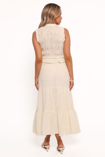 Midi Skirt in Cream